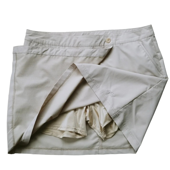 Avia Sports Athletic Athleisure Skort,  Tan, L - Picture 5 of 8